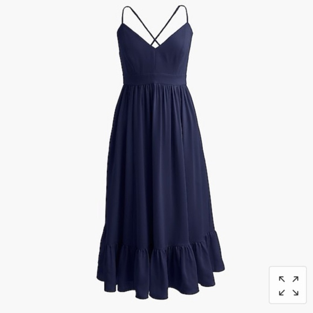 Jcrew PETITE DRAPEY SPAGHETTI-STRAP DRESS